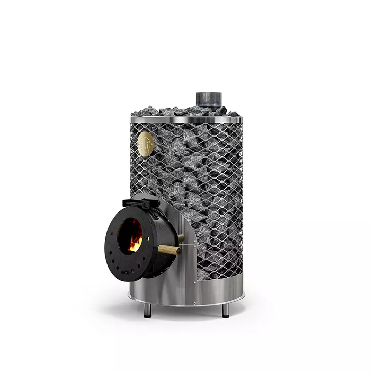 Vedeldad Bastuaggregat Löyly-Iki Jr. Med Glaslucka - Vedaggregat - 6430041130062 - 1