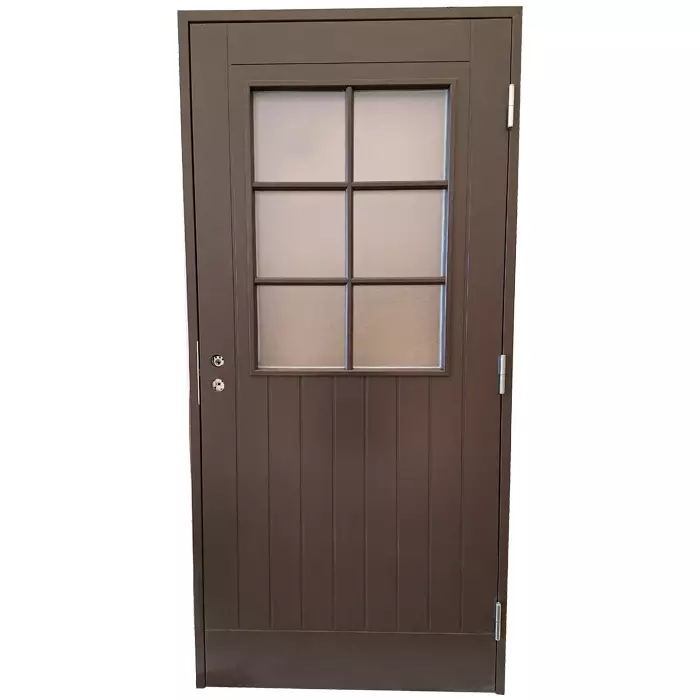 Ulko-Ovi Hilja 9x21 Tummanruskea - Ulko-ovet - 110160272 - 1