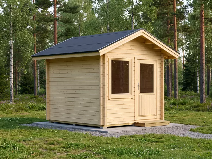 Vierasmaja 7m2, Pihamökki, Piha-Aitta - Muut Piharakennukset - 6424110256562 - 1