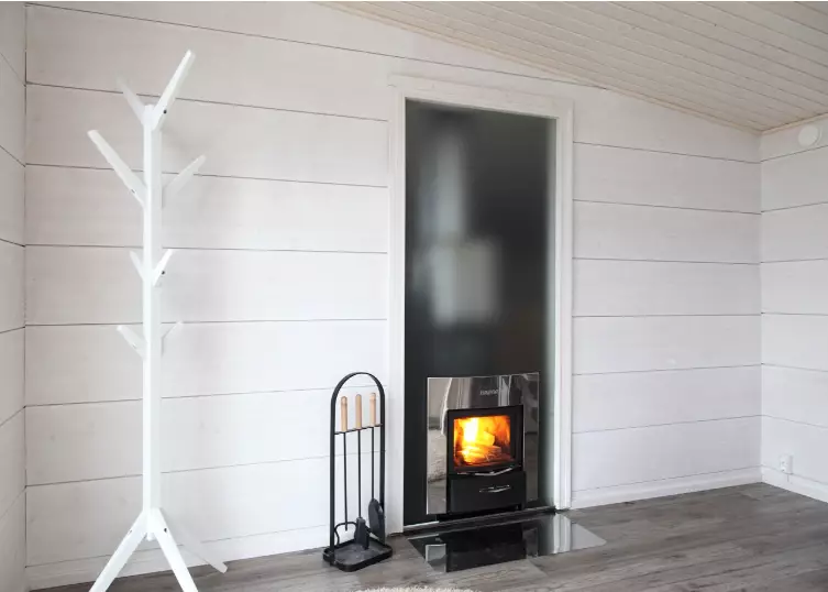 Harvia Duo Glassvegg, Hvit Aluminiumsramme — produktbilde fra lakkapaa.no — vinkel 2