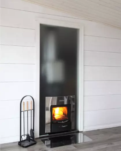 Harvia Duo Glassvegg, Hvit Aluminiumsramme — produktbilde fra lakkapaa.no