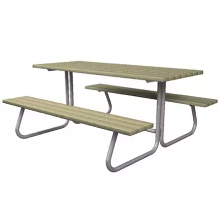 Bord-Bänk Kombination 75x150x170cm - Gårds- och trädgårdsmöbler - 6417538004563 - 1