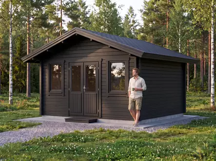Vierasmaja 20m2, Pihamökki, Piha-Aitta - Muut Piharakennukset - 6424110256593 - 1