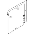 Damixa Topprör Takdusch 300 mm - Krantillbehör - 5708516805373 - 2