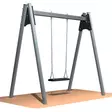 Barngunga Stomme 1-sits 2,2 m - Gårds- och trädgårdsmöbler - 6417538002903 - 1