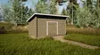 Trädgårdsförråd P10 Stockstad 10m2 - Timmerlador - 4100533 - 4