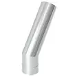 Rökrör 45° Krök 115mm Långt Rst - Rökkanaler och skorstenar - 5900856825343 - 1