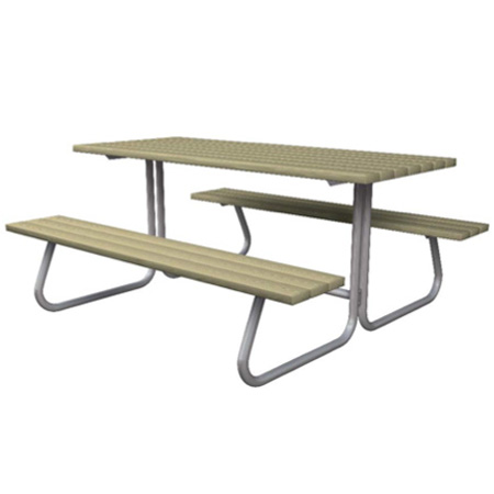 Bord-Bänk Kombination 75x150x170cm - Gårds- och trädgårdsmöbler - 6417538004563 - 1