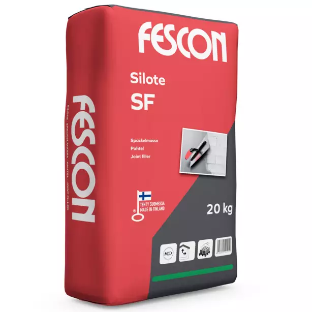 Fescon Silote SF 20KG Säkki Seinä/Lattia - Seinätasoitteet - 6416841201003 - 1