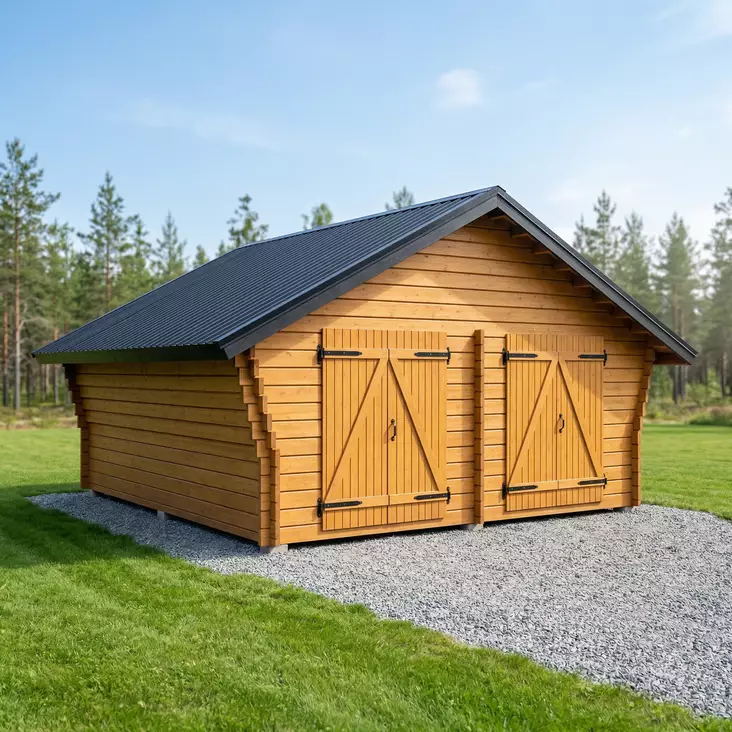 Hirsilato Rako XXL Pihavarasto 25m2 - Hirsiladot ja Pihaladot - 41005013 - 1