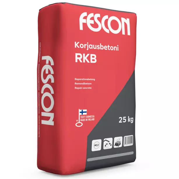 Korjausbetoni RKB 25kg Fescon - Betonit - 6416841530073 - 1