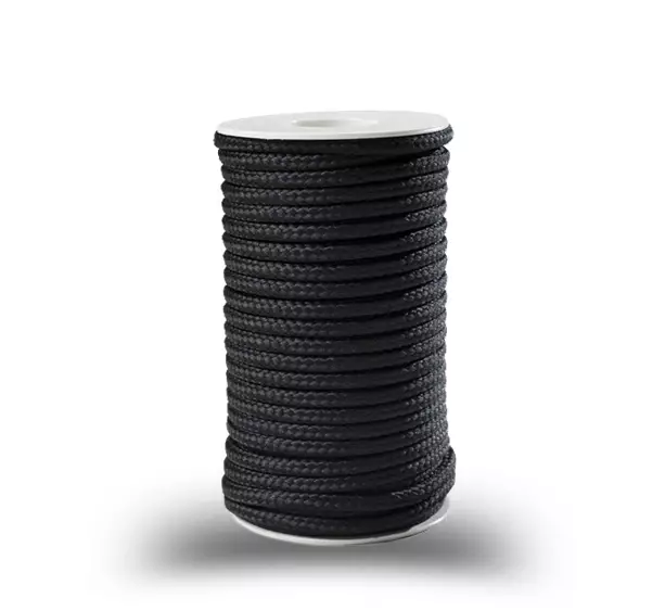 Polyesterinyöri 5mm, musta - Narut - 6408586501753 - 1