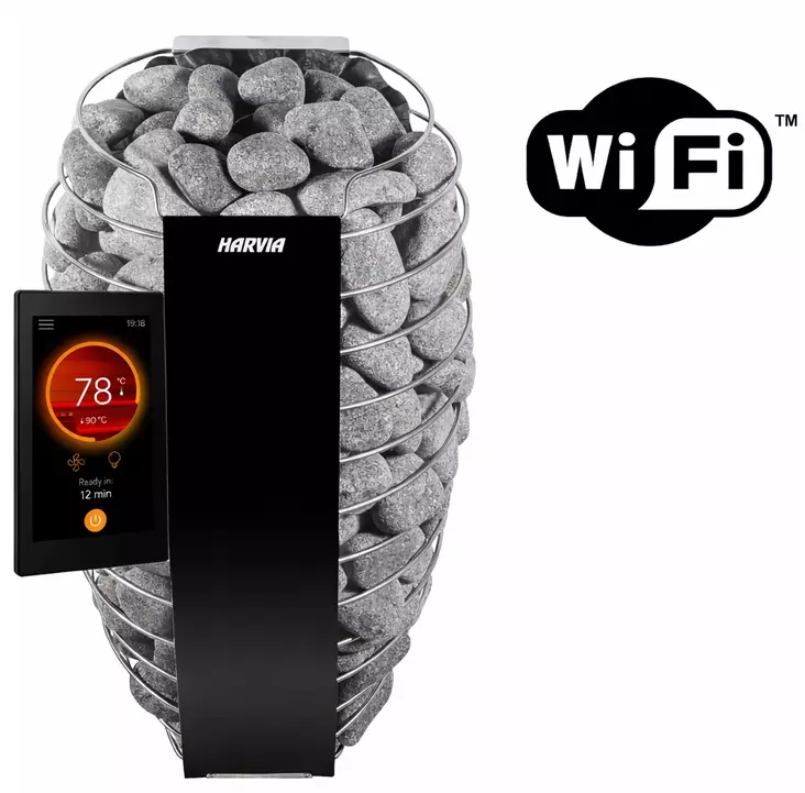 Elektriskt bastuaggregat Spirit 9,0kW Svart 8-14m3 - Elaggregat - 6417659046633 - 1