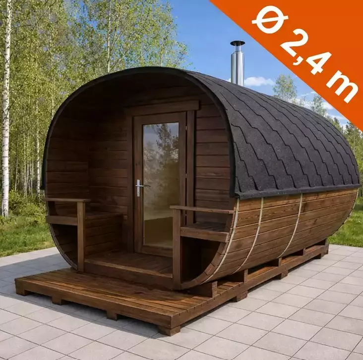 Tynnyrisauna 44, Pystyseinäinen - Tynnyrisaunat ja Hirsisaunat - 11025063 - 1