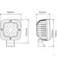 LED-työvalo 40W 4000 lm - flood Kramp - Työvalot ja Polttimot - LA10044 - 6