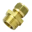 Puserrusliitin Ulkokierre 3/4x18 Suora - Messinkiliittimet Suorat - 6413820151434 - 2