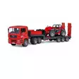 MAN TGA låglastare med Manitou teleskoplastare MLT 633 - Leksaksbilar och Tillbehör - U02774 - 1