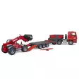 MAN TGA låglastare med Manitou teleskoplastare MLT 633 - Leksaksbilar och Tillbehör - U02774 - 2