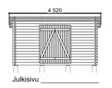 Pihavarasto Lippa S 8m2 - Hirsiladot ja Pihaladot - 4100534 - 6