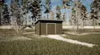 Trädgårdsförråd P8 Stockstad 8m2 - Timmerlador - 4100534 - 3