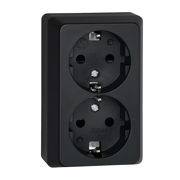 Pistorasia Pinta Opal Musta - Kopplingsdosor och lock - 6438056309084 - 1