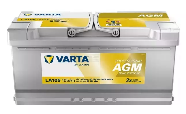 Käynnistysakku Varta 12V 105Ah 950A - Auton Akut ja Ajoneuvoakut - 4016987167014 - 1