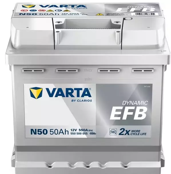 Käynnistysakku Varta 12V 50Ah 550A - Auton Akut ja Ajoneuvoakut - 4016987167304 - 1