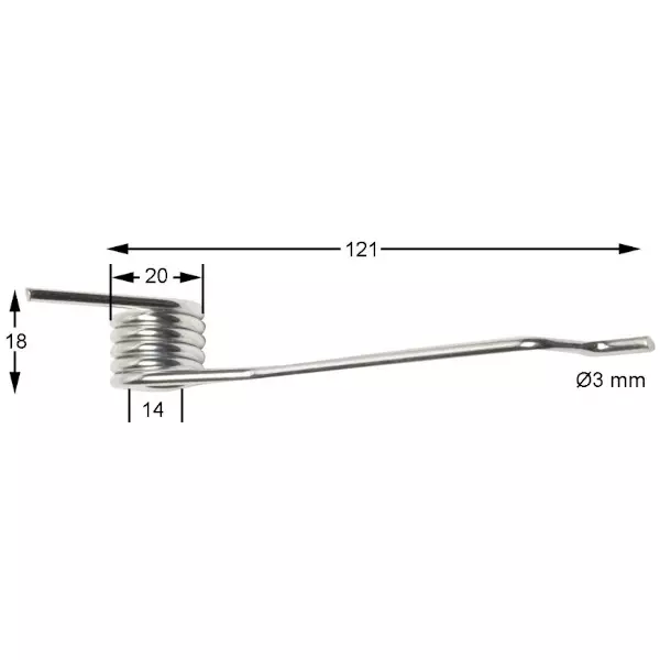 Palautusjousi, Taarup, Farendlöse - Maatalouskoneiden Varaosat - 530203084 - 1