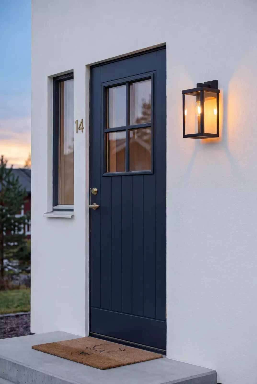 Aneta Lightning Arendal Utendørsvegglampe, Svart — Moderne utendørsvegglampe med IP44-klassifisering. — vinkel 2