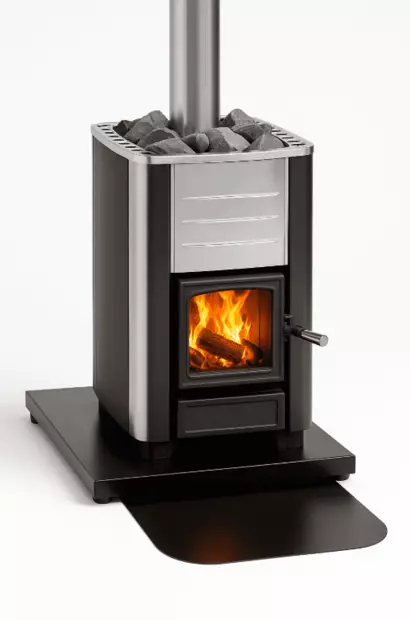 Kiukaan Suoja-Alusta 560X635mm, Musta - Puukiukaan Lisävarusteet - 6430042835935 - 2