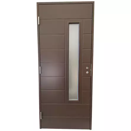 Ytterdörr Helena 10x21 Vänster Mörkt Brun - Ytterdörrar och våningsplansdörrar - 110160285 - 1