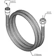 Damixa Suihkuletku 1750mm Mattamusta - Hanatarvikkeet - 5708516825005 - 2