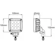 LED-työvalo, 27 W, 3000 lm, Neliö - Työvalot ja Polttimot - LA10555 - 4