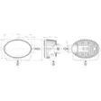 Arbetslampa 60W 6000 lumen 12-60V - Arbetsbelysning, brännare för traktorer förmånligt från Lakkapää - LA10525 - 4