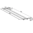 Damixa Zen Dubbelhanddukstång 800MM - Klädställ, krokar och hållare - 5708516848165 - 2