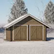 Hirsilato S16 Umpiseinä Hirsitalli 16m2 - Hirsiladot ja Pihaladot - 41005065 - 3