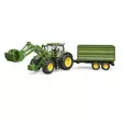 John Deere 7R 350 med frontlastare och släp - Leksakstraktorer och Tillbehör - U03155 - 1