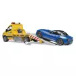MB Sprinter transportör med ljus/ljud-modul och BRUDER Roadster - Leksaksbilar och Tillbehör - U02675 - 2
