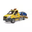 MB Sprinter transportör med ljus/ljud-modul och BRUDER Roadster - Leksaksbilar och Tillbehör - U02675 - 1