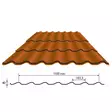 Plåt takpaket Garage Tegelmönster - Takpaket för Timmerlador - 410050785 - 2