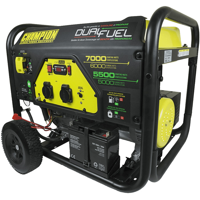 Aggregat Elverk Champion Dual Fuel 7000W - Aggregat - 5060423982005 - 1