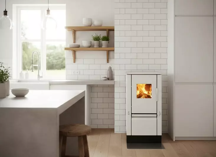 Ember A2-40 Liesikamiina, Lasiluukulla - Vedspisar och Vedhällar - 18209045 - 1