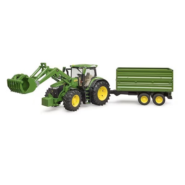 John Deere 7R 350 med frontlastare och släp - Leksakstraktorer och Tillbehör - U03155 - 1