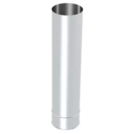 Rökrör 115mm 500mm Rst - Skorstenar och tillbehör - 5900856825336 - 1