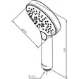 Damixa Silhouet Takduschsil Ø250mm - Krantillbehör - 5708516824886 - 2