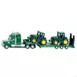 Lastbil med Trailer och 2 John Deere Traktorer - Leksakstraktorer och Tillbehör - 4006874018376 - 1