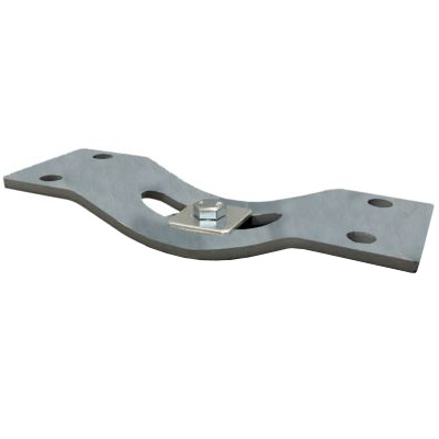 Plattkonsol för Skruvpåle 175mm Flytande - Skruvbara stänger och stålben - 6430049655826 - 1