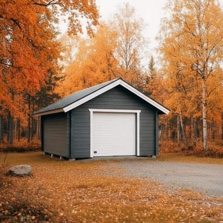 Garage AT22 Timmergarage med Lämport - Timmergarage och Båthus - 4100536 - 1