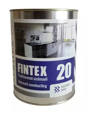 Fintex 20 Remonttimaali 0,9L Valkoinen - Sisustusmaalit - 6417529502016 - 1