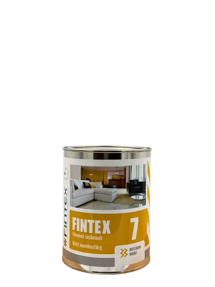 Fintex 7 Pintamaali 0,9L Valkoinen - Sisustusmaalit - 6417528500716 - 1